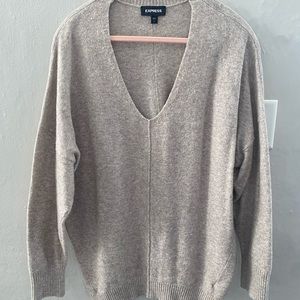 Tan/cream Express oversized Sweater